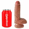 Dildo King Cock 7" ar bumbām Photo 2