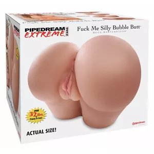 Мастурбатор PIPEDREAM Fuck Me Silly Bubble Butt — силиконовый компактный «пузатый» дизайн, TPR, 30.5×38.1×27.8 см, 14.5 кг