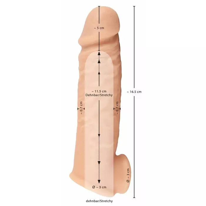 Dzimumlocekļa uzmava RealistixXx Extension 5 cm Photo 11