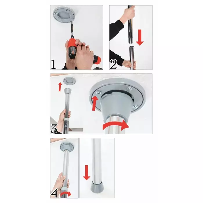 PIPEDREAM FFS Fantasy Dance Pole — pārnēsājams brīvi stāvošs stienis Photo 5