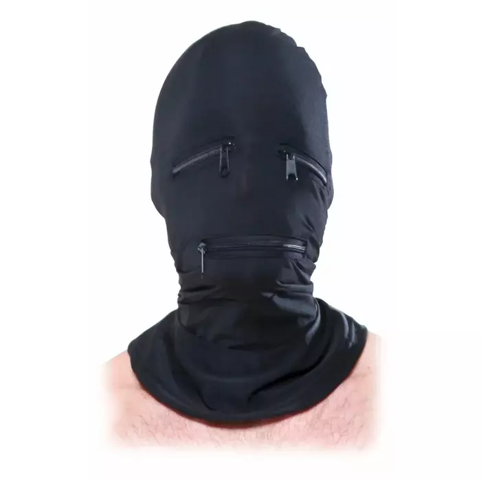 PIPEDREAM FFS Zipper Face Hood Black — pilnsejas kapuce Photo 2