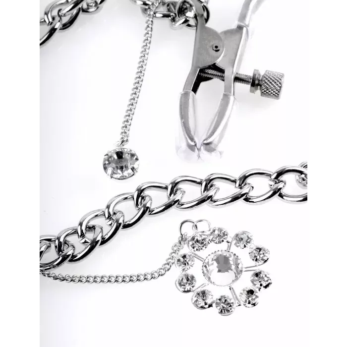 Зажимы для сосков PIPEDREAM FFS Crystal Photo 3