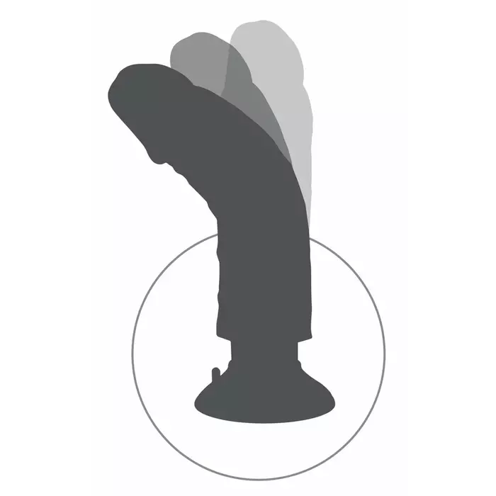 Vibrators King Cock KC 8" — reālistisks silikona Photo 6