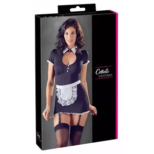 Женское костюмное платье Cottelli Collection Maid's Dress L — размер L, полиэстер-спандекс, регулируемые съёмные бретели