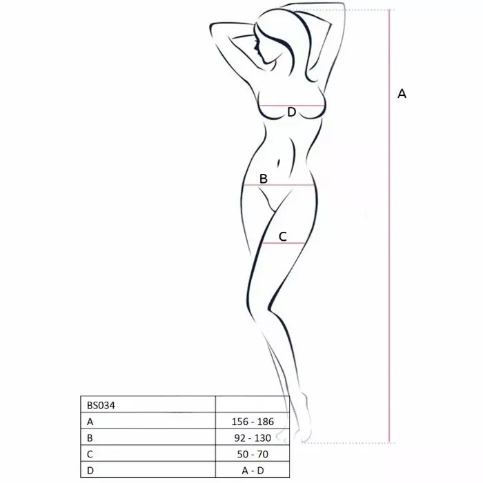 Бодистокинг PASSION BS034 красный, one size Photo 3