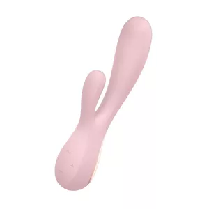 Vibrators SATISFYER Mono Flex Pink — trusīša vibrators, 204 mm garums, 4.4 cm diametrs, uzlādējams, ar lietotni savietojams