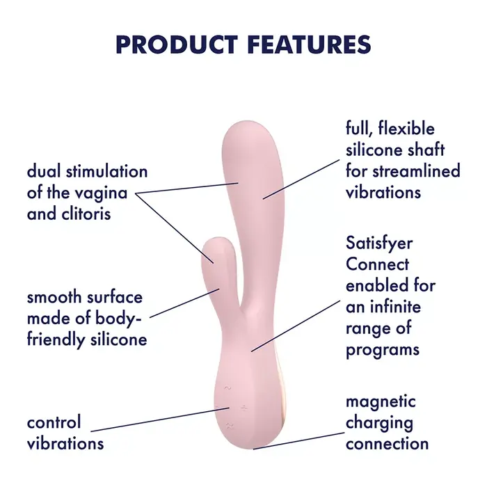 Vibrators SATISFYER Mono Flex Pink Photo 3