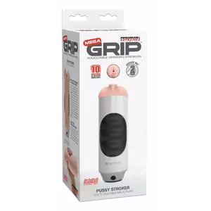 Мастурбатор PIPEDREAM PET Mega Grip Vibrating Stroke — мягкий силикон, эргономичная рукоять, вибрация, глубина введения 15 см