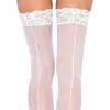 Leg Avenue чулки белые — one size Photo 2