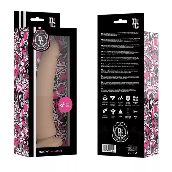 Dildo DELTACLUB D-227143 — medical silicone 20 cm Photo 2