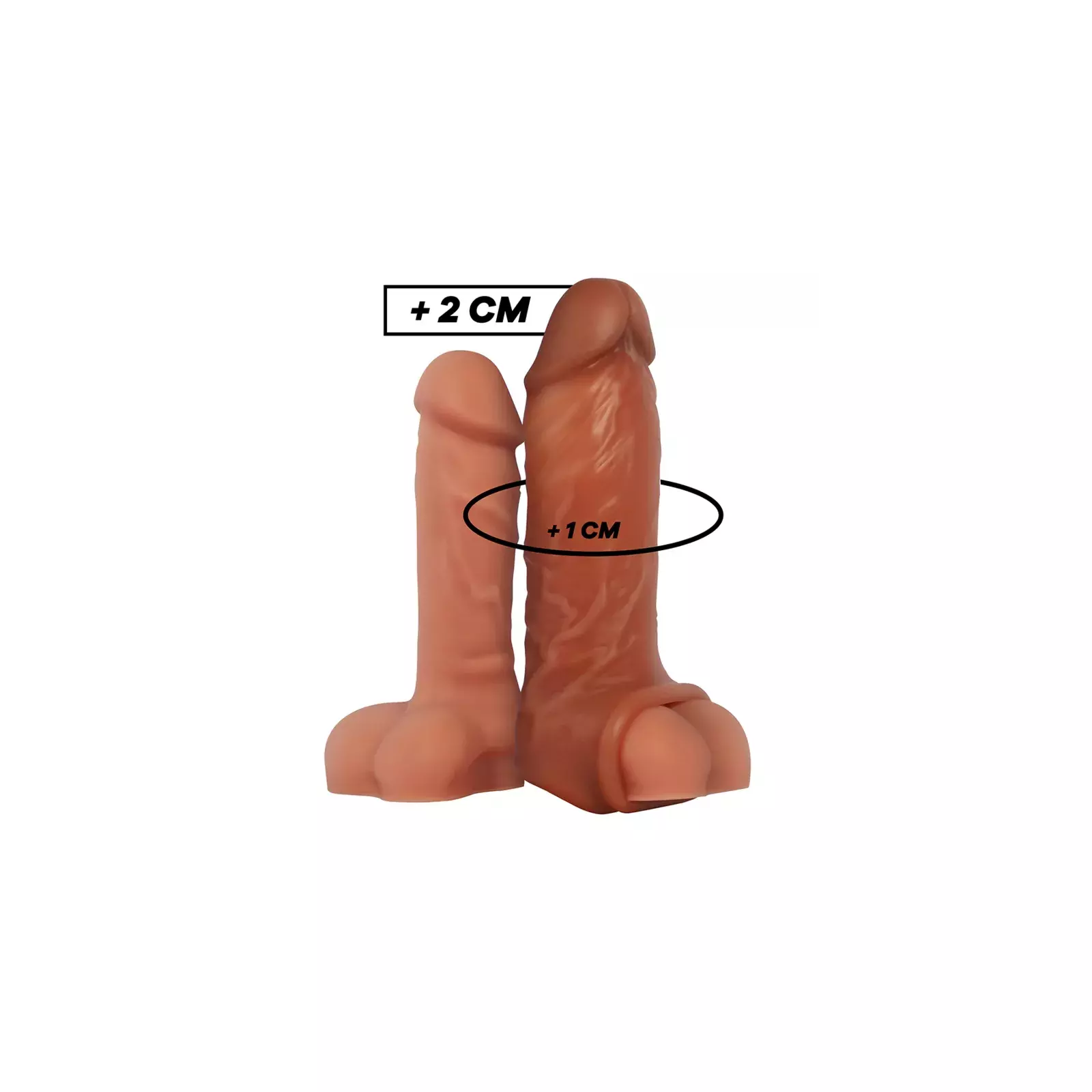 Penisa stiprinājums VIRILXL LIQUID SILICONE V7 BROWN Photo 2