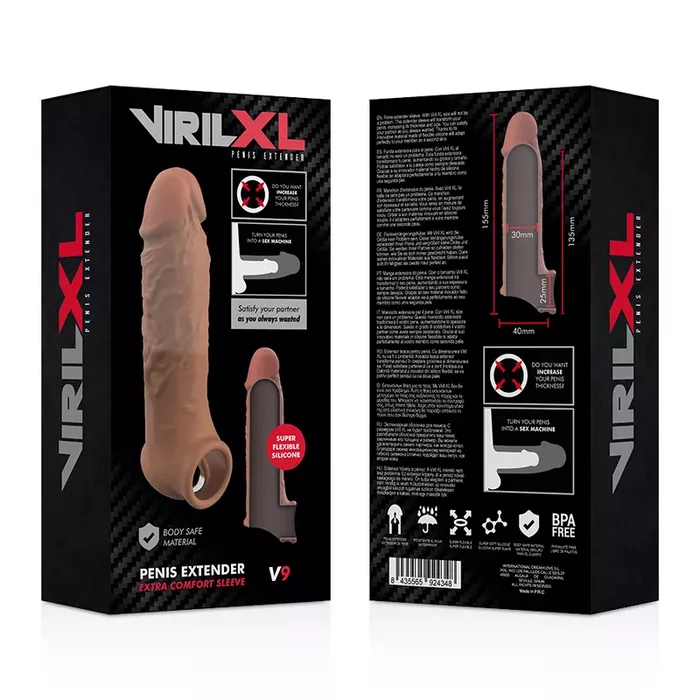 Penis extension VIRILXL V9 — 13.5 cm, 3 cm diameter Photo 5