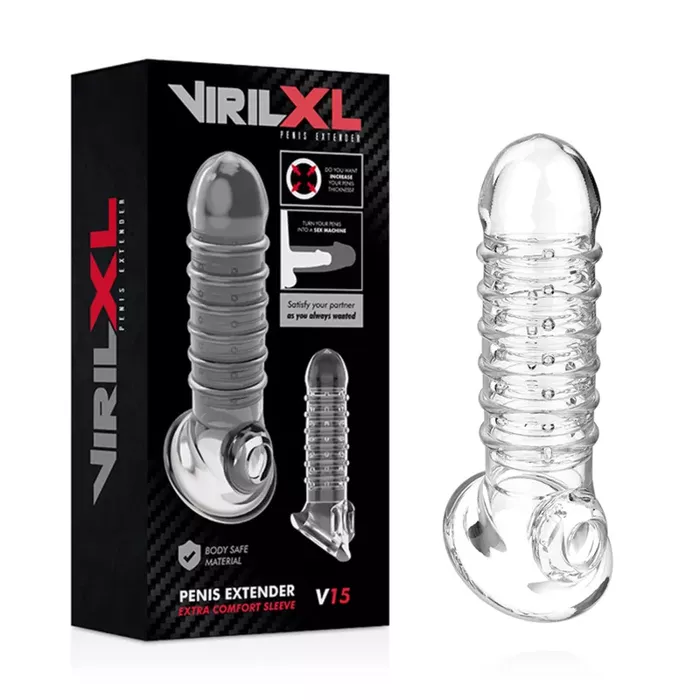 VIRILXL V15 penis extension sheath — 13.5 cm, Ø 4 cm Photo 4