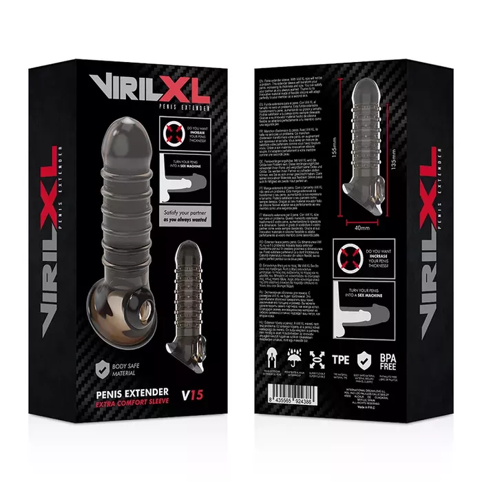 Penis extension sleeve VIRILXL V15 Black Photo 3