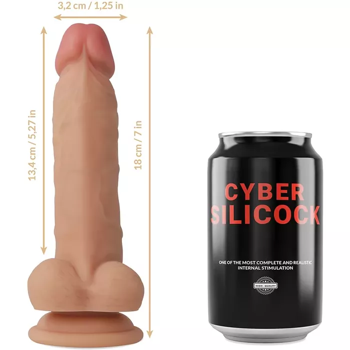 Страпон Cyber Silicock Jude — 18 см, 3,2 см Photo 6