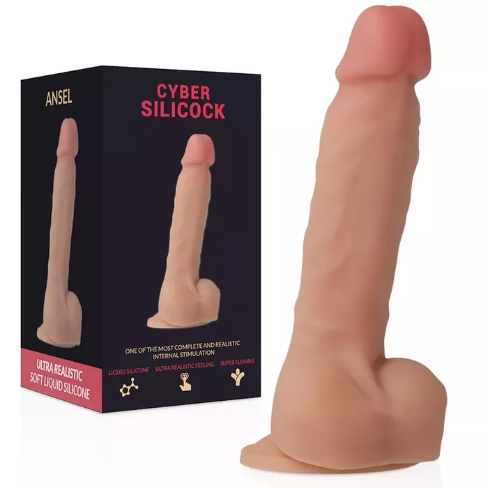 Страпон Cyber Silicock Ansel — 15,5 см, Ø 2,9 см Photo 7
