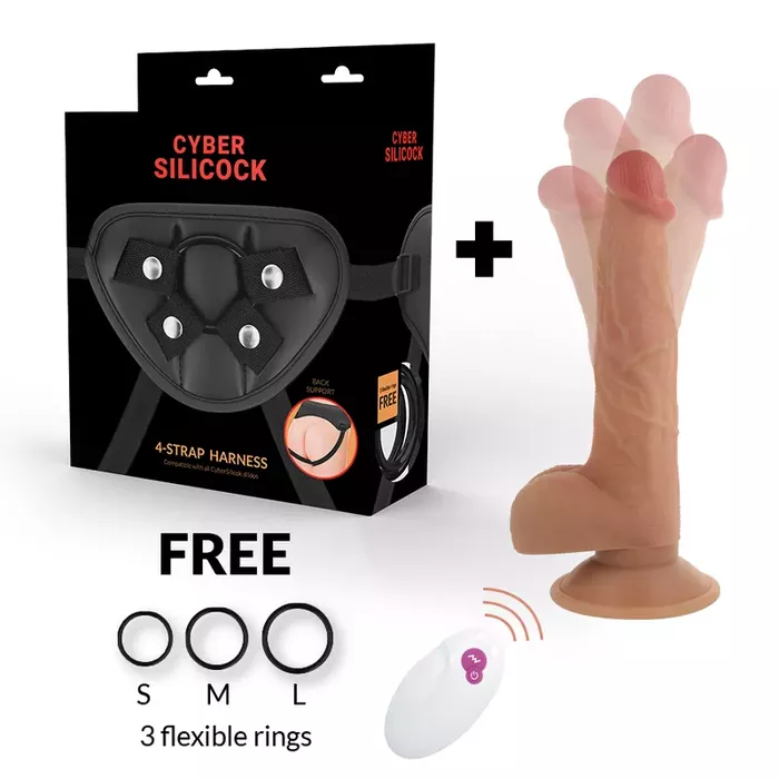 Страпон Cyber Silicock Master John с пультом Photo 2