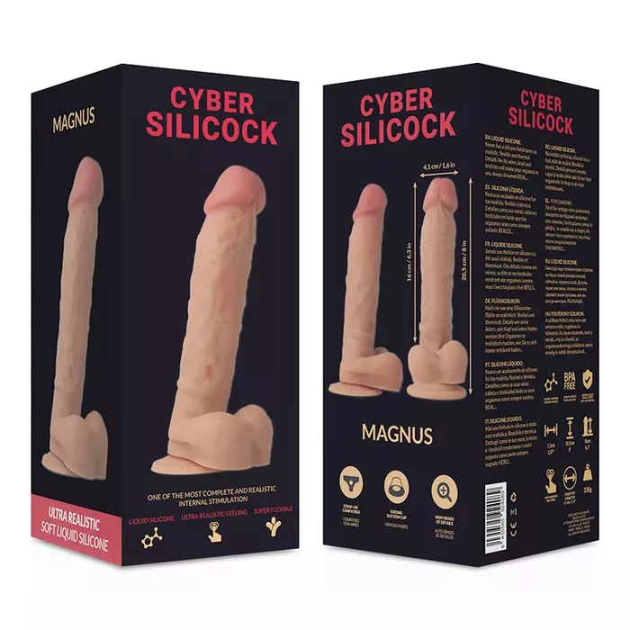 Фаллоимитатор Cyber Silicock — 20.5 см, диаметр 4.1 см Photo 6