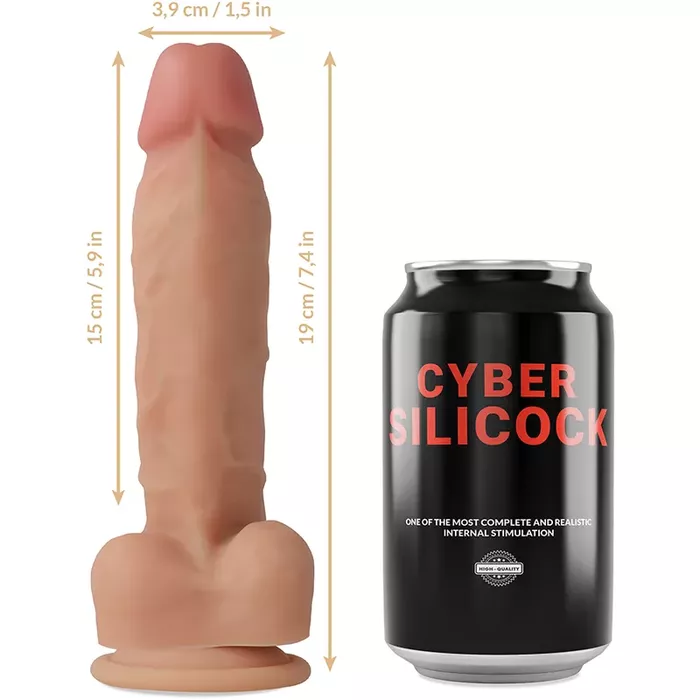 Dildo Cyber Silicock Oliver — 19 cm, 3.9 cm Photo 5