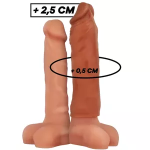 VIRILXL PENIS EXTENDER EXTRA COMFORT SLEEVE V5 BROWN