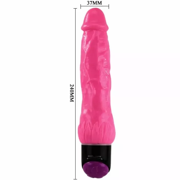 Vibrator BAILE COLORFUL SEX Realistic 24 cm Photo 2