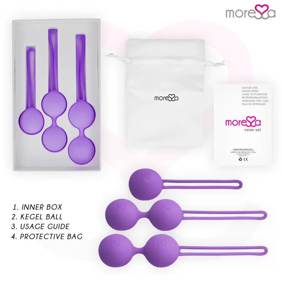 Вагинальные шарики MORESSA OSIAN Set Premium Lilac Photo 10