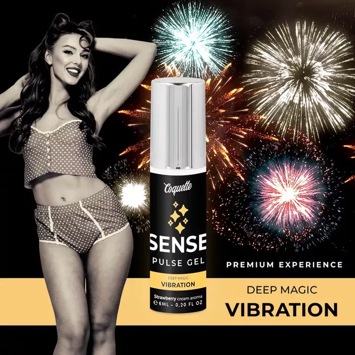 Stimulējošs impulsu gēls coquette+ Pulse Gel Strawberry Magic Vibration Photo 3