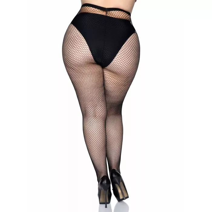 Leg Avenue 9001Q_00107 Fishnet Plus Size Pantyhose Photo 2