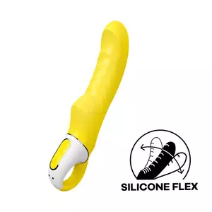 Wand vibrators SATISFYER VIBE YUMMY SUNSHINE — silikons, iebūvēta akumulators, garums 225.7 mm, diametrs 41.8 mm, 272 g
