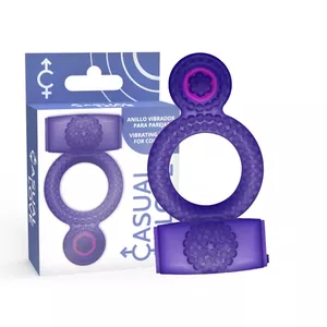 CASUAL RING VIBRATING DOUBLE PLEASURE PURPLE