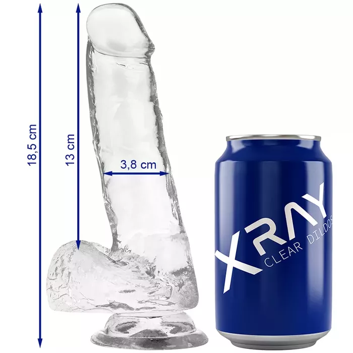 Страпон X Ray XRAY с прозрачным фаллосом 18,5 см Photo 6