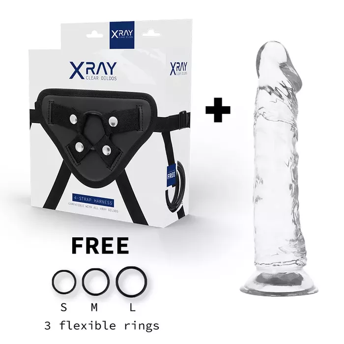 Strap-on x ray Clear Cock 21 cm Photo 2