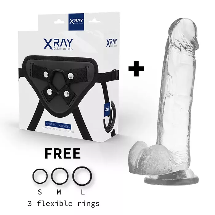 Strap-on josta ar silikona dildoni x ray 22 cm Photo 2