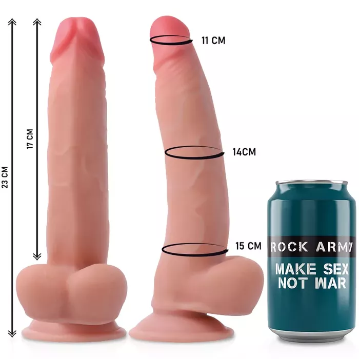 Strap-on ar TPE dildo 23 cm — rock-army D-227455 Photo 8