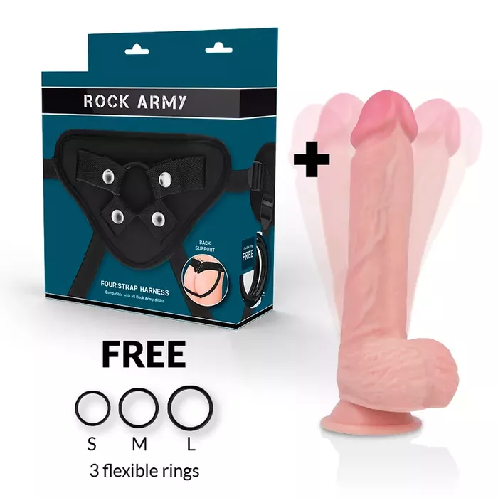 Страп-он rock-army 22 см 4.62 см силикон Photo 3