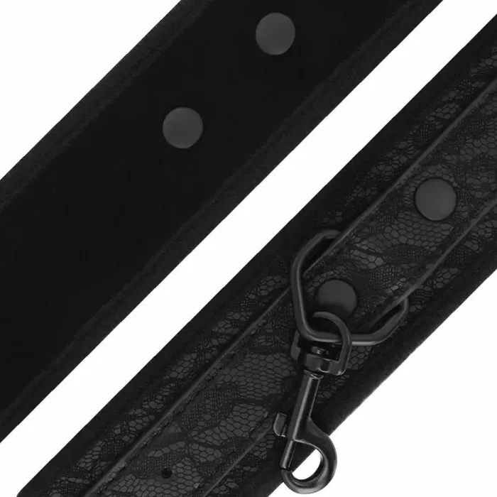 DARKNESS Luxe universālie roku dzelži - melna vegāniskā āda Photo 4