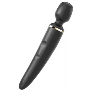 Wand vibrator SATISFYER Wand-er Woman — 340 mm, built-in Li-ion battery, clitoral stimulator, black