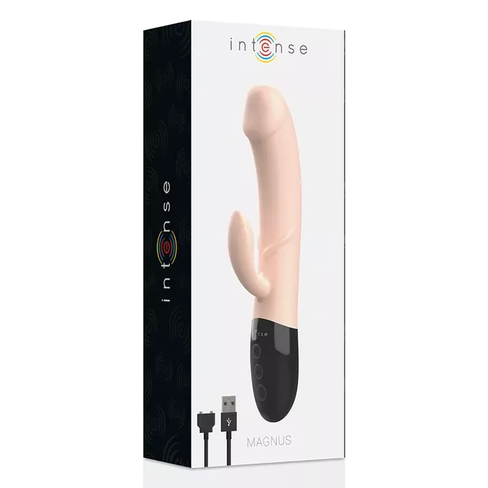 Vibrator INTENSE MAGNUS DUAL — 21 cm, 3.8 cm, silicone Photo 4