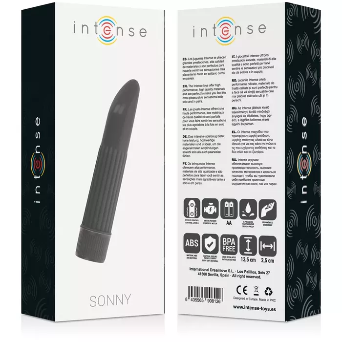Vibrators INTENSE Sonny Black — 13,5 cm, 2,5 cm Photo 4