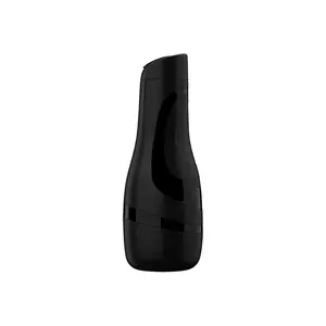 Male stroker SATISFYER Men Classic — Black, ABS outer shell with TPE inner sleeve