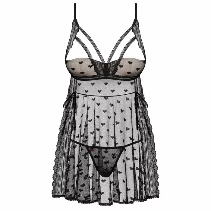 Babydoll OBSESSIVE D-227667 melna S/M Photo 3