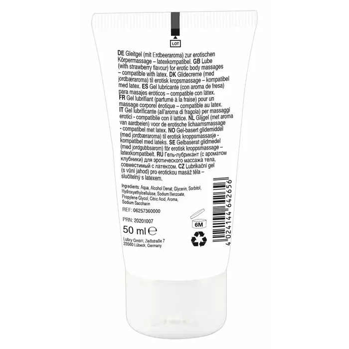 Aromatizēts masāžas gēls lick-it Lick it! Strawberry 50 ml Photo 2
