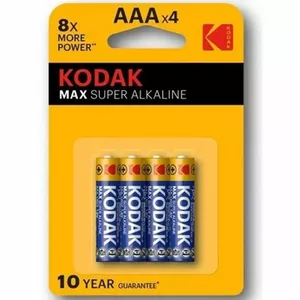 Kodak AAA Vienreizējas lietošanas baterija Sārmaina akumulatoru baterija