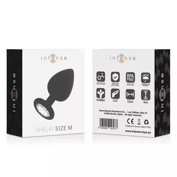 Anal plug INTENSE SHELKI M — silicone, 8 cm Photo 5