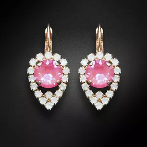 Earrings diamond sky Diva Lotus Pink DeLite DS02A025 Photo 1
