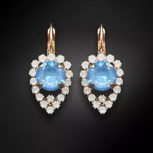 Auskari "Dīva (Ocean DeLite)" ar Swarovski™ kristāliem
