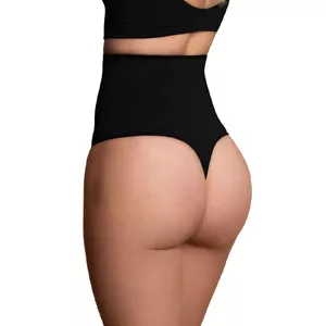 BYE KRŪŠTURIS BEZŠUVJU AUGSTA VIDUKĻA STRINGI MEDIUM CONTROL - MELNS XL
