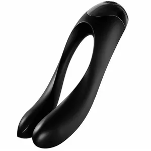 SATISFYER CANDY CANE FINGER VIBRATOR BLACK