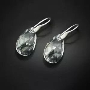 925 Sterling Silver Earrings "Baroque" with Crystals From Swarovski™