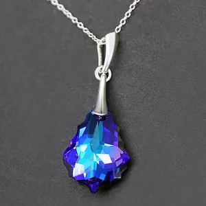Серебряный кулон "Барокко IV (Heliotrope)" с кристаллами Swarovski™